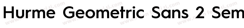 Hurme Geometric Sans 2 SemiBold字体转换